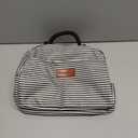 BALORAY Lunch Bag for Women Men Insulated Lunch Box for Adult Reusable Lunch Tote Bag for Work, Picnic or Travel(Black White Stripes)