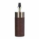 Stylecraft Natural Leather and Gold Table Lamp