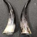 Luxshiny 2pcs Traditional Cow Horn Vase - Wall-Mounted Bull Horn Home Decor for Flower Arrangements