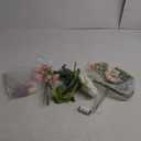 Floroom Artificial Greenery Stems Box Set, 45pcs with 6 Kinds of Faux Greenery Flowers Picks for DIY Bridal Bouquets Wedding Floral Arrangement Table Centerpieces, Dusty Rose & Green