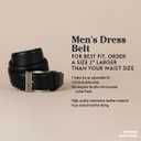 Amazon Essentials Men's Leather Belt, Classic Style, 36