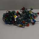 Minetom C7 Multicolor Christmas String Light Set - 50ft Vintage Christmas Tree Lights, Outdoor Roofline String Lights with 50 Bulbs for Patio Garden Holiday Indoor Wedding Home Decorating, Green Wire