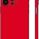 Skin Wrap Compatible with iPhone 15 Pro, Vinyl Decal Sticker Cover Protective Film for Phone Back, Camera, Frame (Red)