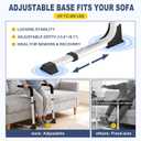 Couch Stand Assist for Elderly, Adjustable Stand Up Assist Chair Raiser, Heavy DutyStand Assist Aid with Non-Slip Handles for Seniors, 400 lbs Capacity, Elegance White