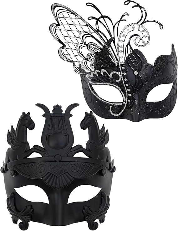 3 Pack Ubauta Various Venetian Couple Masks For Masquerade/Party/Ball Prom/Mardi Gras/Wedding/Wall Decoration