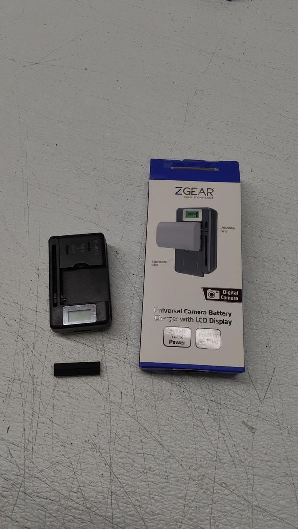 ZGEAR - Universal Camera Battery Charger W/LCD Charge Display