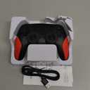 IWGAME RGB Light Wireless Controller With Back Buttons, Gaming Controller with Hall Effect Joysticks & Triggers Support Programmable, Reamp, Turbo Functions, Dual Vibration, 3.5MM Audio Jack(Black)