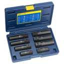 MABLEVI 8PCS Wheel Lock Removal Kit, SAE Metric Locking Lug Nut Master Key Set for Aftermarket and Factory Wheel Tire Keys, Removing Spline Lug Nut Socket