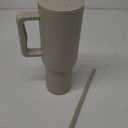 Simple Modern 40 oz Trek Tumbler with Handle and Straw Lid | Cup Holder Friendly Insulated Stainless Steel Travel Mug | Almond Birch