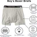 Calvin Klein Kids Boys' Modern Cotton Boxer Brief Underwear 5-Pack
 (XS)