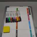 Small Weekly Calendar Dry Erase Whiteboard for Wall, 16" x 12" Magnetic Dry Erase Board, Hanging Double-Sided White Board, Portable Board for List, Kitchen, Planning, Memo, Home, Office (Red)