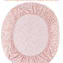 JSD Pink Paisley Floral Sheet Set Cal King, 4 Piece Soft Printed Microfiber Sheets Extra Deep Pocket