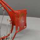Basketball Rim Goal 18 ", Replacement Basketball Rim Goal Hoop Net for Indoor Outdoor (Red)