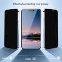 Ailun Privacy Screen Protector for iPhone 16 / iPhone 15 / iPhone 15 Pro [6.1 Inch] 3 Pack Anti Spy Private Tempered Glass Anti-Scratch Case Friendly [3 Pack][Not for iPhone 16 Pro 6.3 inch]