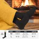 360 Cushioned Thermal Crew Socks Men Women, Thick &Warm Boot Sports Socks Hunting Sking Hiking Home Work Outdoor (L)
