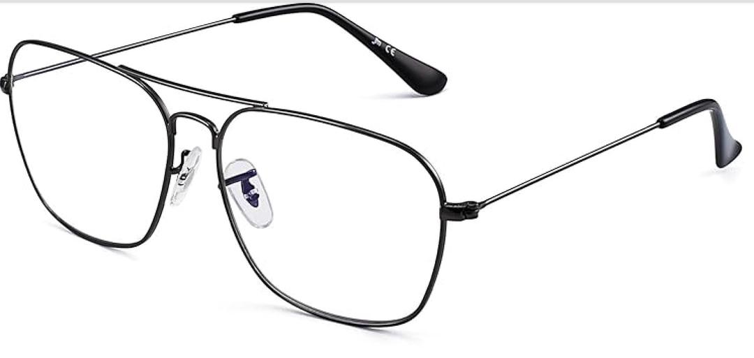 JIM HALO Blue Light Blocking Computer Glasses Reduce Eye Strain Metal Aviator Frame Glasses Men Women