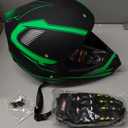 Motorcycle Helmet, Motocross ATV Helmet with Gloves, Glasses, for Adults, Small 