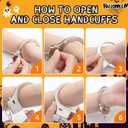 Mepase 5 Pcs Halloween Cop Costume Men Lieutenant Police Costume Accessories Set Border Patrol Outfits Include Sunglasses, Baton, Fingerless Gloves and Mustache Funny Halloween Cosplay Adult