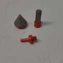 3PCS Diamond Beveling Chamfer Bits Set, Diamond Drill Bits for Ceramic with 5/8"-11 Drill Adapter, Tile Drill Cone Grinder Bit for Existing Holes Enlarging, Trimming, Orange