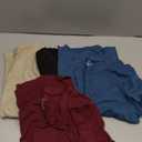 Real Essentials 4 Pack: Women's Classic-Fit Cotton Short-Sleeve V-Neck T-Shirt (Medium)