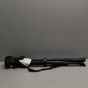 Foldable Tripod Stool - Ultra Portable Seat for Tall People, 20 High - Hunting Chair & Hidden Zippered Pocket - 2 lb Camping Stool, 3 Legged Strong Steel Stool Holds up to 200 lb (Black)