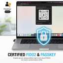 Thetis Nano-C for Business - USB C FIDO2 Security Key L1 MFA & Passkey Access for School ERP, Employee Online Account, Compatible with Coinbase Google Workspace Apple ID Window Salesfore - 2 Pack
