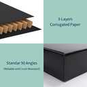 Rempry 12x9x4 Black Shipping Boxes 20 Pack, Large Cardboard Mailer Boxes for Small Business Shipping Packaging