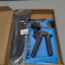 Professional Stainless Steel Cable Tie Gun & 200 Ties for Fence Repair & Vehicle Exhaust - Heavy Duty 304 Metal Zip Ties (11.8 Inch) UV-Resistant with Flush-Cut Technology