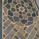 Mohawk Home Medallion Grain Casual Ornamental Gray 2' X 4' Door Mat Perfect for Porch, Garage (Grey)