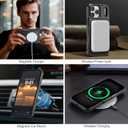 for iPhone 17 Pro Max Wallet Case Compatible with Magsafe, Magnetic RFID Blocking Card Holder Kickstand 2 in 1 Detachable Case for iPhone 17 Pro Max 6.9", Black