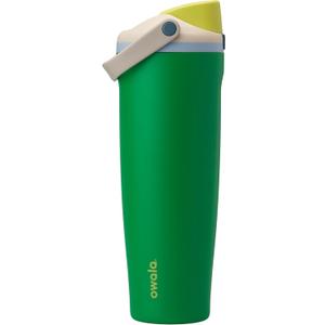 Owala FreeSip Sway Insulated Stainless Steel Water Bottle with Two-Way Spout, Built-In Straw and Handle, Made for Travel, School, and Sports, 40oz, BPA Free, Leak Proof, Putting Green