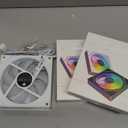 Jungle Leopard Prism6 MAX X3 120mm ARGB PC Case Fan - 3-Sided Infinite Mirror & Axis Infinite Mirror Light Effect800-185010% RPM 120mm PWM Case Fan for PC Case(Triple Pack White Reverse)