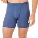 Hanes Men's Underwear, SuperSoft Viscose from Bamboo, 3-Pack, Sexy Men's Underwear, Short or Regular- Leg Boxer Briefs (Medium, Grey/Green/Navy)