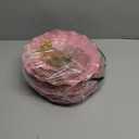 Tosnail 3 Pack 3 Tiers Pink Plastic Cupcake Stand Dessert Stand Tiered Serving Trays with 3 Styles Gold Rod, Party Serving Trays Fruit Pastry Holders for Wedding and Party - Heart and Flower Embossed