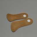 pedag Comfort Leather 3/4 Inserts for Whole Foot Support, Handmade in Germany, Men and Women's Dress Shoes, Flats, Ballet Flats, Sandals, Real Leather, Tan, 1 Pair, US W 8 / EU 38