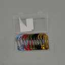 Booms Fishing CC5 Multi-Use Carabiner Clips, 10 Pack 2.7" Small Caribeener Clips, Mini Keychain Aluminum Caribeaner Clip