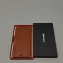 SHIELDON Case for Galaxy S25 Ultra 6.9" 2025, Genuine Leather Flip Wallet Book Case Magnetic RFID Blocking Credit Card Holder Kickstand Shockproof Cover Compatible with Galaxy S25 Ultra - Retro Brown