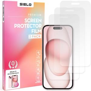 SIELO 3 Pack Matte Screen Protector, 9H Hardness Shatterproof & paper-feel PET Film, Anti-Glare & Anti-Fingerprint Case Friendly Screen Protector Film. (iPhone 15)