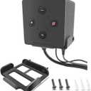 Metal Wall Mount for Fire TV Cube (3rd Gen) 2022 Released,Secure Metal Holder for fire TV Cube (1st Gen,2nd Gen),Sturdy Steel Stand with Soft Foam Hold fire TV Cube for Wall,Furniture,Ceiling (Black)