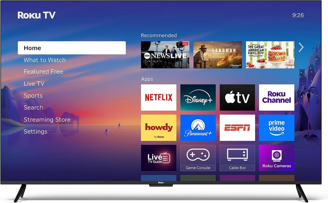 Roku Smart TV 65-Inch Select Series 4K HDR RokuTV with Roku Enhanced Voice Remote, Brilliant 4K Picture, Automatic Brightness, & Seamless Streaming Live Local News, Sports, Family Entertainment