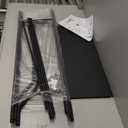 UDEAR 3-Tier Over The Toilet Rack, Bathroom Shelf Space Saver, Corner Stand Storage Organizer Accessories, The Washing Machine, with Hanging Rod, Tower Shelf, Black