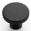 HOME EDIT 10 Pack Black Cabinet Knobs, 1-1/5 Inch Round Drawer Knobs for Kitchen Cabinets, Dressers & Closet Doors
