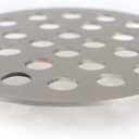 4 Inch Screw-in Round Shower Drain Cover Replacement Floor Drainer with Screws (Brushed Nickel)