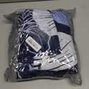 DJY 3 Pieces Duvet Cover Set King Navy Blue Floral Pattern Comforter Cover Elegant Boho Floral Duvet Cover with 2 Pillow Cases Lightweight Microfiber Bedding Duvet Cover Set All Season 90"x 104"