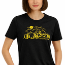 Spyder Womens Pursue Your Path Graphic Short Sleeve Tee T-Shirt, Black, Small