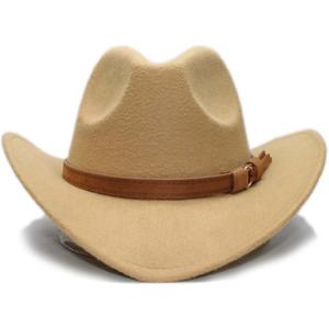 HiXceHiCeng Toddler Boys Cowboy Hat, Baby Infant Cowboy Hats, Toddler Cowgirl Hat for Girls, Kids Western Cowboy Hat Camel 6-36M, 1 Pc
