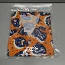 Men Halloween Shirt Fun Pumpkin Print Button Up Shirts Casual Hawaiian Short Sleeve Shirt Holiday Aloha Shirts (Orange, XL)