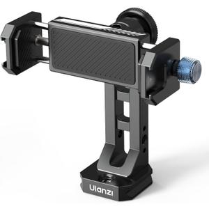 Ulanzi MA53 Metal Tripod Phone Mount, Smartphone Tripods Adapter with Arca Swiss/Uka Port, 2 Cold Shoe, 360 Cellphone Tripod Mount, for iPhone 17 Samsung Holder for Photo Video Vlogging Rig