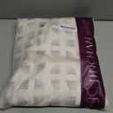 jinchan Pinch Pleated Linen Blend Curtains 45 Inch 2 Panels Light Filtering Modern Farmhouse Back Tab Drapes for Kitchen Bathroom White