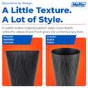 Hefty 2.25 Gallon Small Waste Basket, 4 Pack, Black